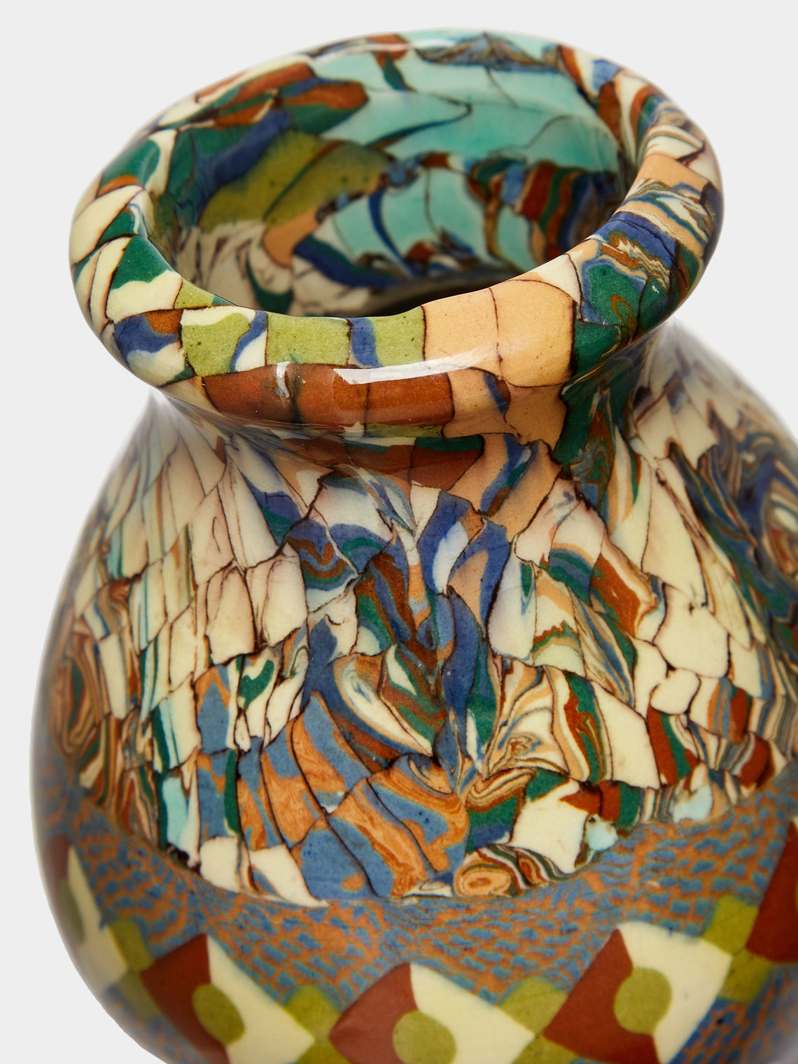 Antique and Vintage - 1950s Jean Gerbino Vallauris Ceramic Vase -  - ABASK