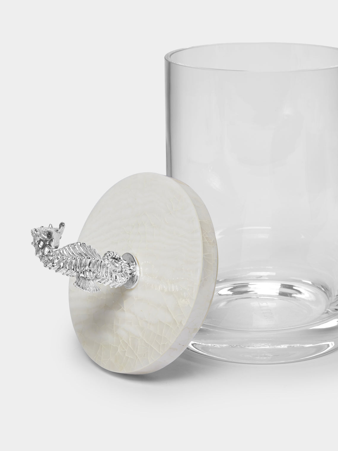 Objet Luxe - Silver-Plated, Shell and Glass Jar -  - ABASK