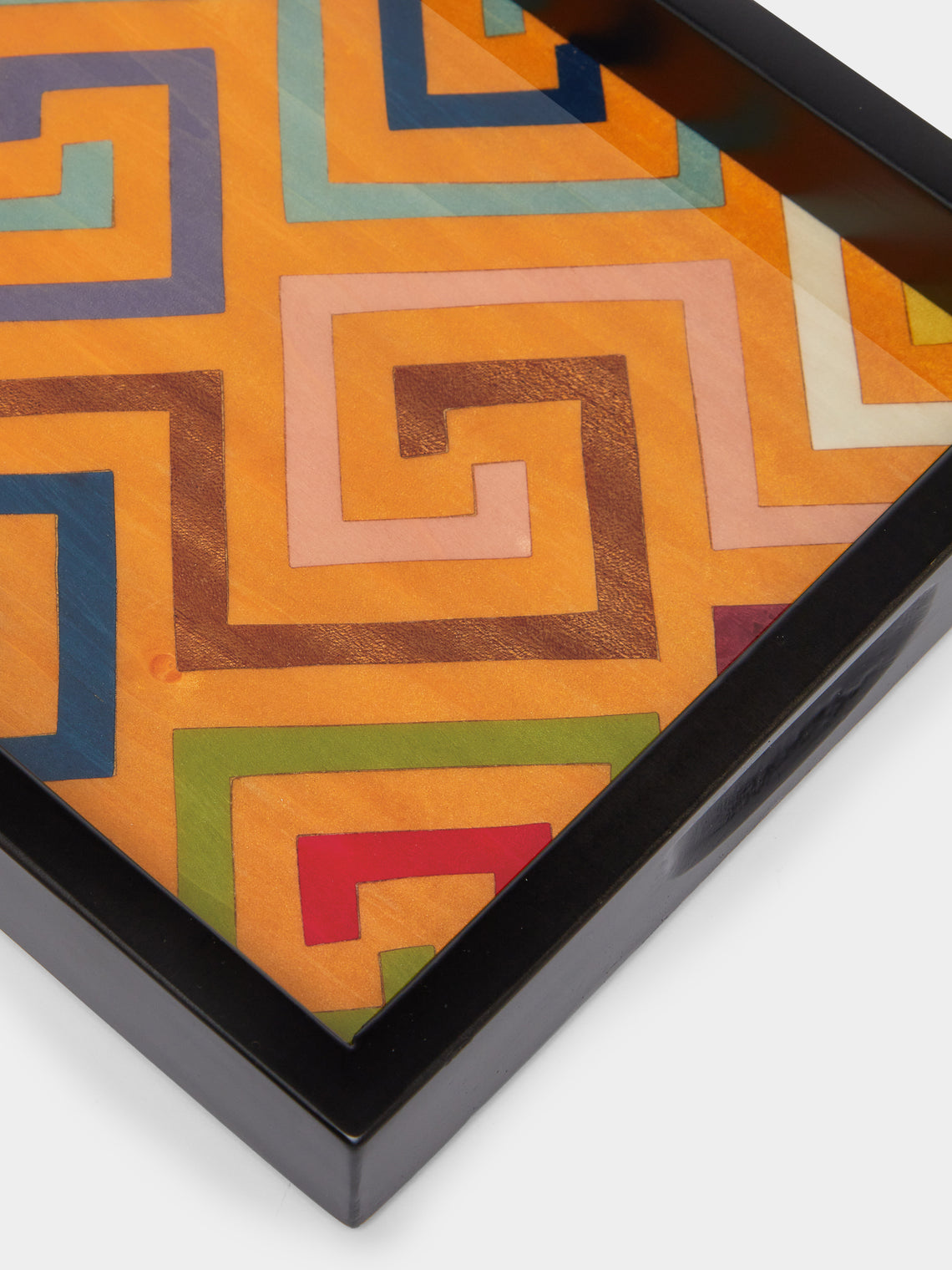 Biagio Barile - Labyrinth Wood Inlay Small Tray -  - ABASK