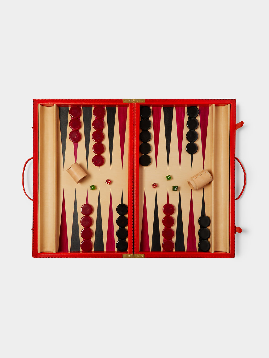 Nick Plant - Wood and Leather Backgammon Set -  - ABASK