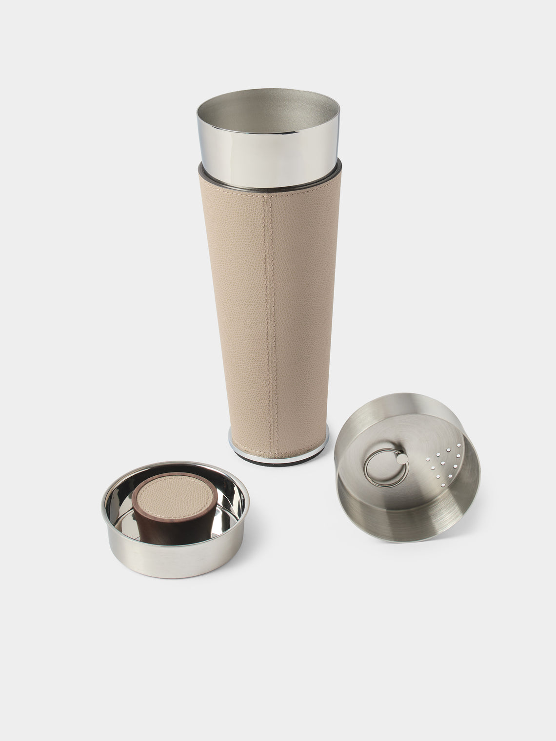 Giobagnara - Ocean Leather Cocktail Shaker - Beige - ABASK