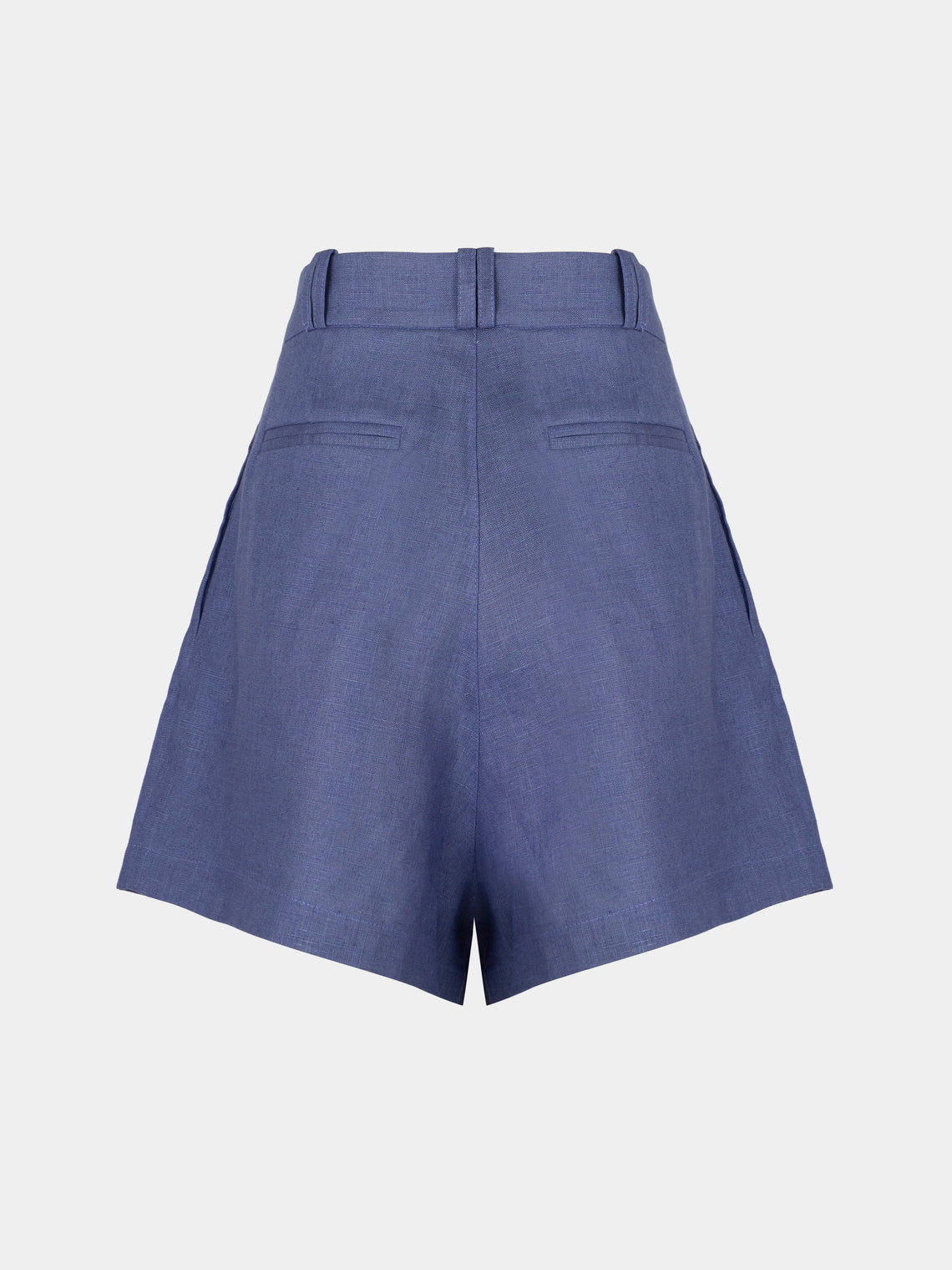 Yali Milano - The Portofino Linen Shorts | Size: S - Blue - ABASK