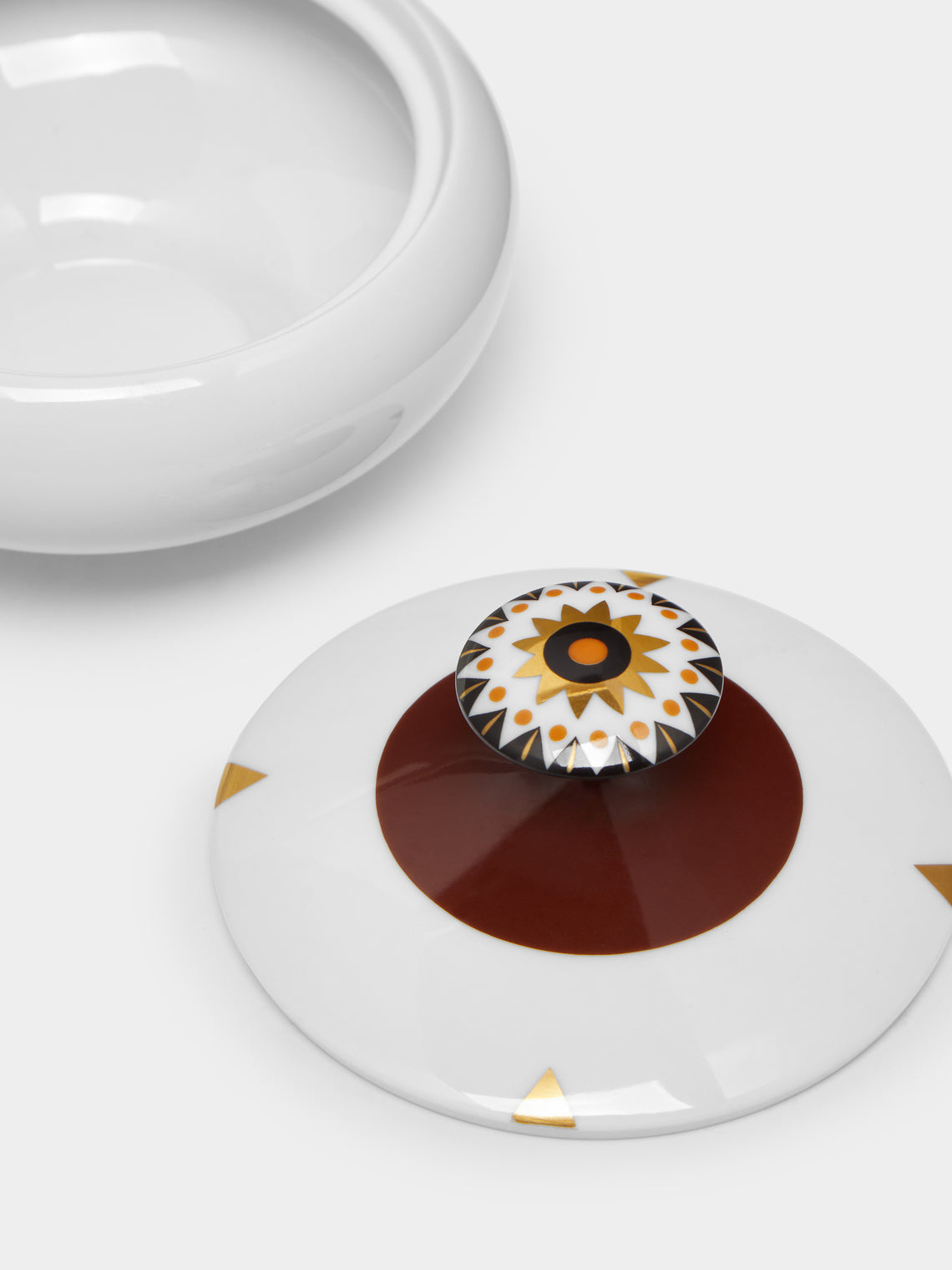 Augarten - Ena Rottenberg Hand-Painted Porcelain Sugar Bowl -  - ABASK