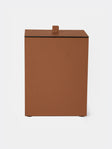 Giobagnara - Walter Leather Wastepaper Bin - Brown - ABASK - 