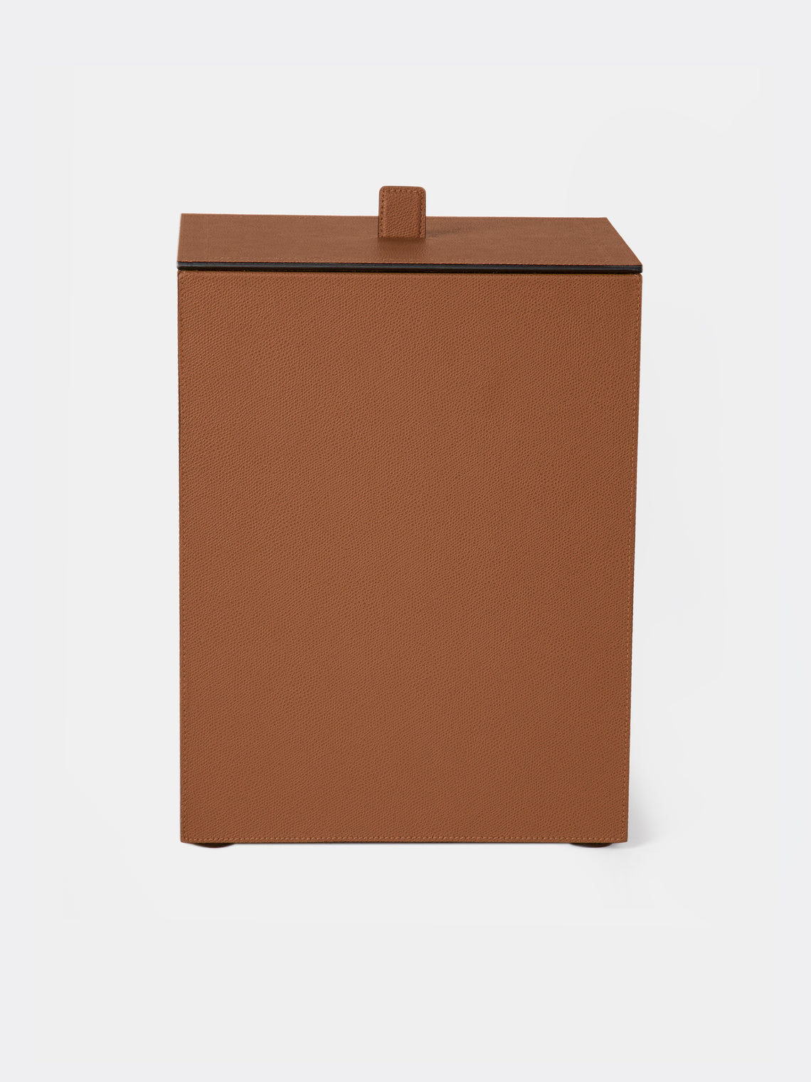Giobagnara - Walter Leather Wastepaper Bin - Brown - ABASK - 