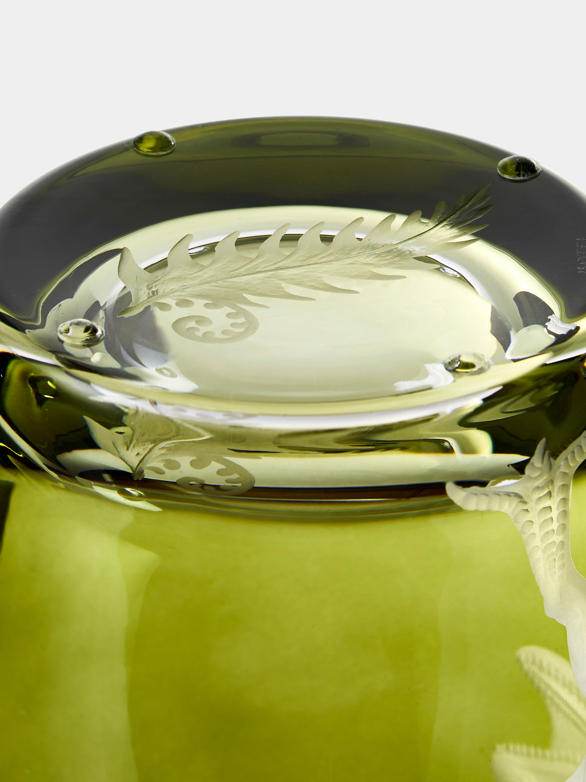 Artel - Dinosaur Hand-Engraved Crystal Decanter - Green - ABASK