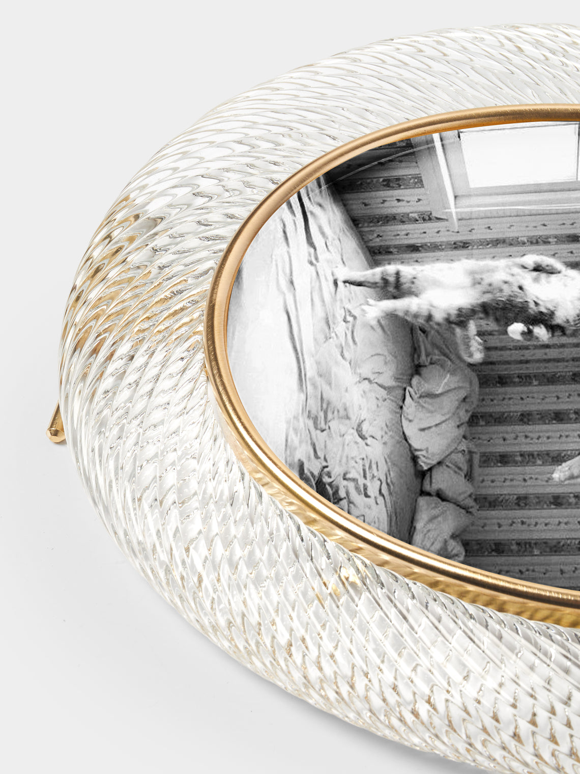 Antique and Vintage - 1960s Murano Glass Photo Frame - Clear - ABASK