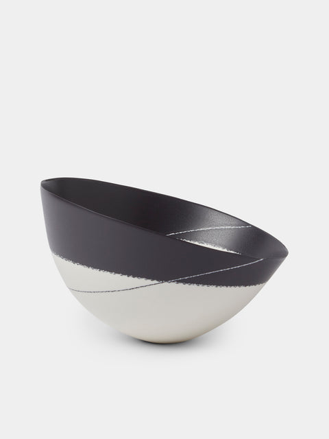 Paul James Ceramics - Fractured Reality Hand-Thrown Ceramic Bowl - White - ABASK - 