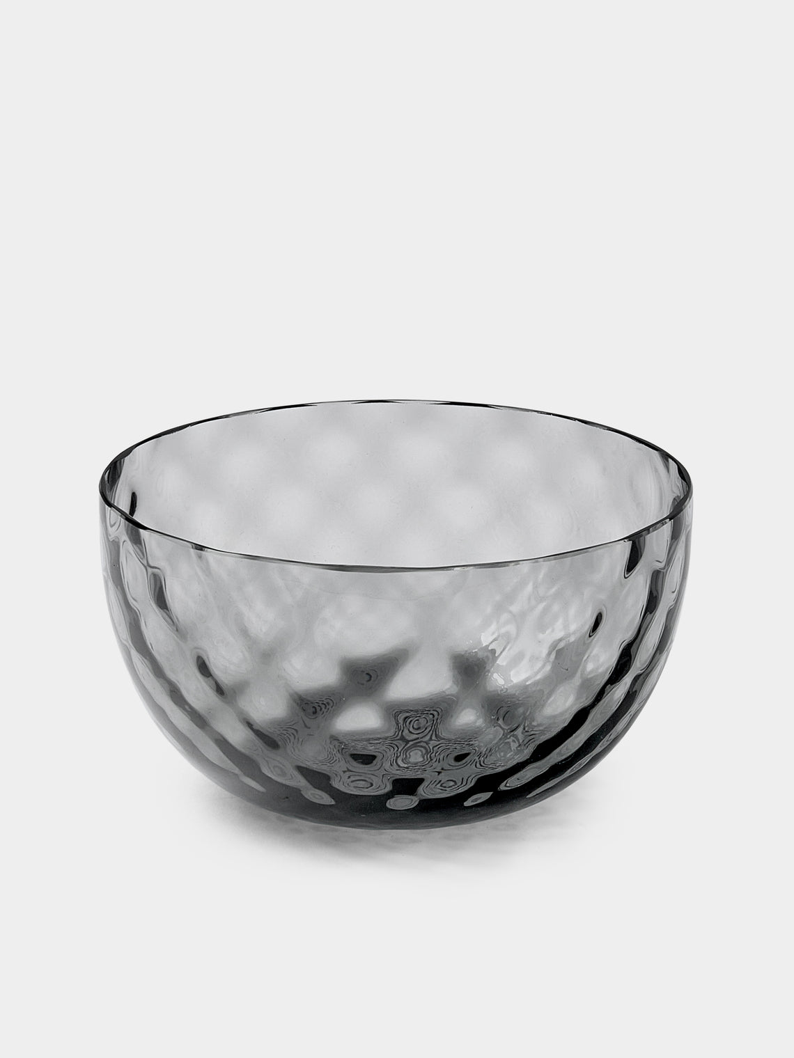 NasonMoretti - | Set of 6 | Idra Hand-Blown Murano Glass Dessert Bowls - Gray - ABASK