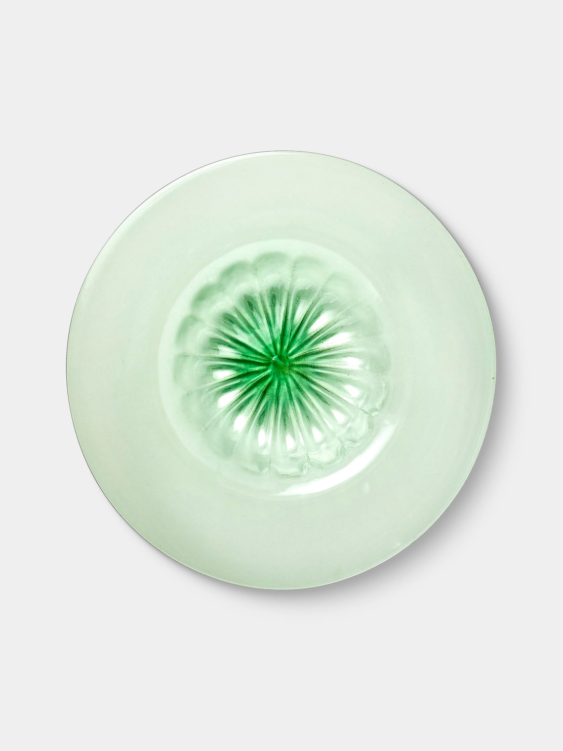 Antique and Vintage - 1930s Venini Murano Glass Bowl - Green - ABASK