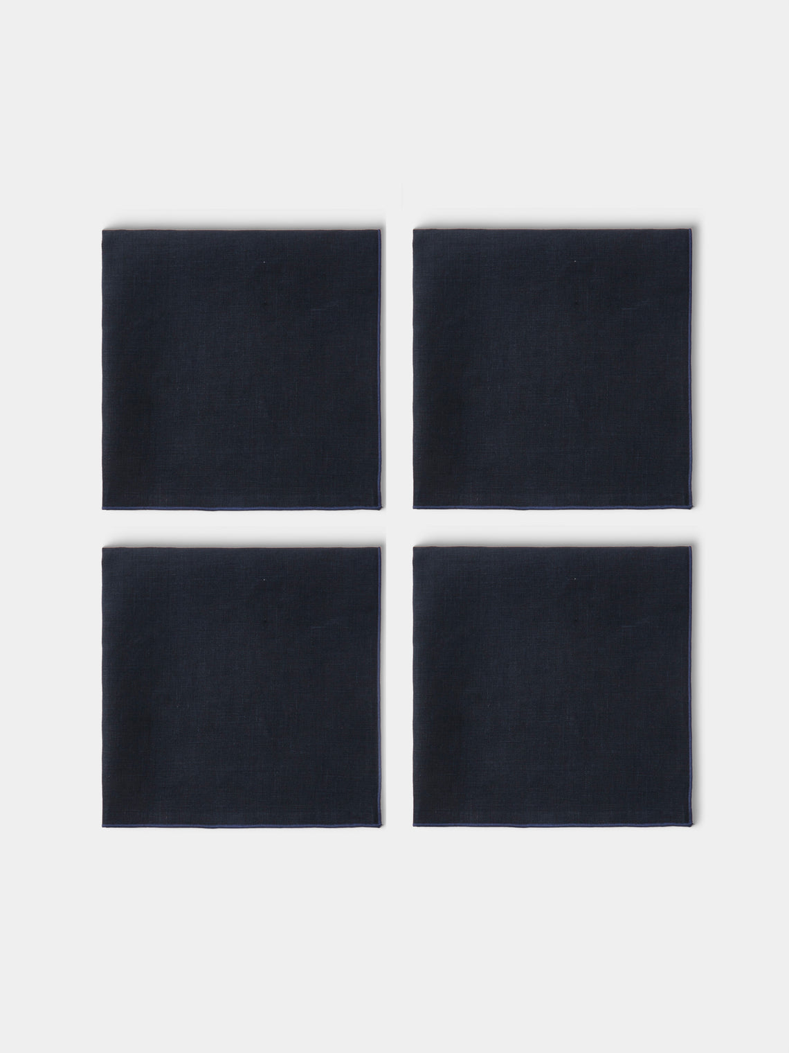 Borgo delle Tovaglie - Filo Linen Extra Large Napkins (Set of 4) - Navy - ABASK - 