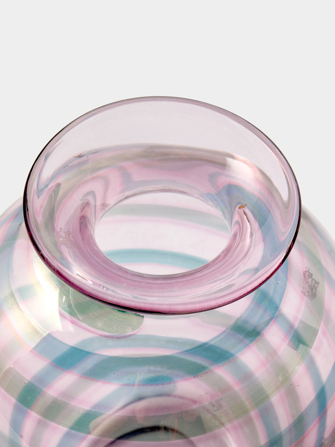 Antique and Vintage - 1950s Murano Glass Vase (7.5in/19cm) - Pink - ABASK