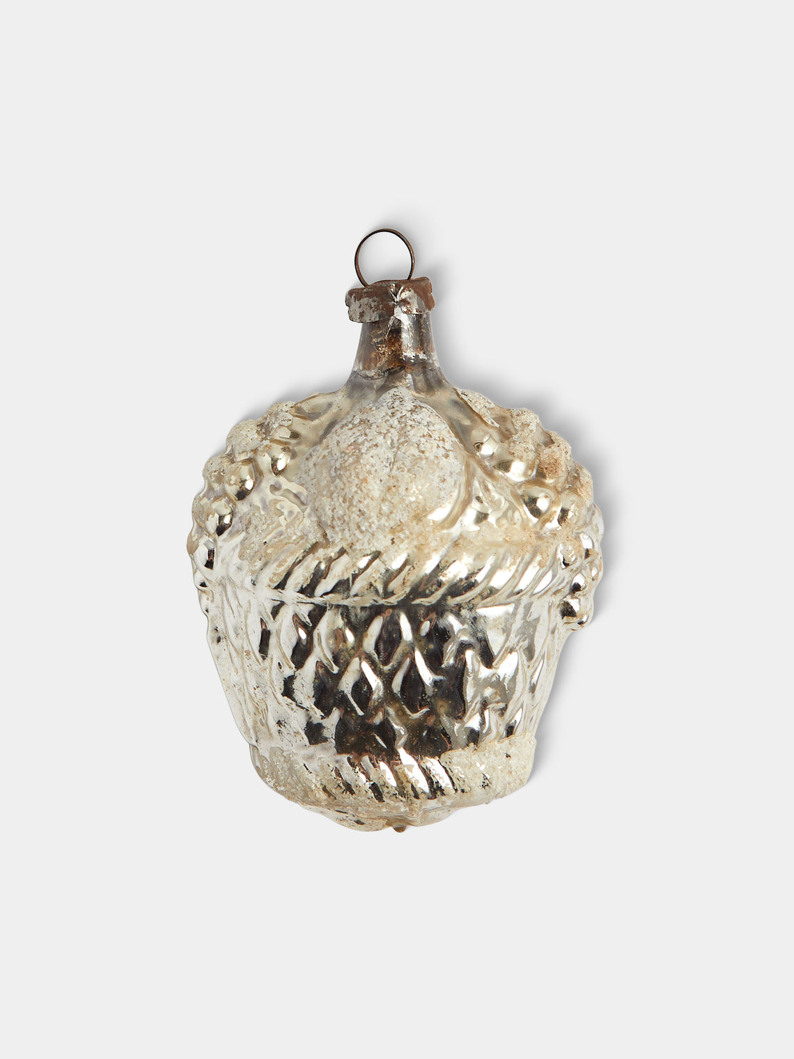 Antique and Vintage - Early-20th-Century Desserts Glass Baubles (Set of 12) - Silver - ABASK