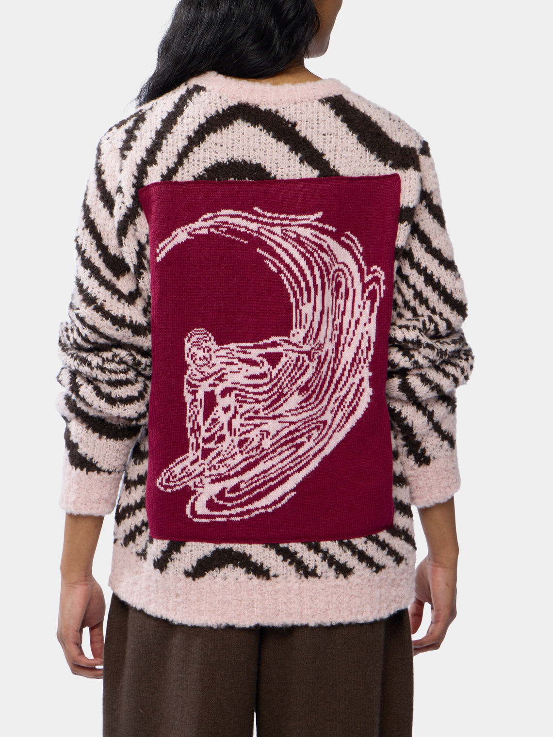 Women's Digital Surfer Cashmere Crew-Neck Sweater
