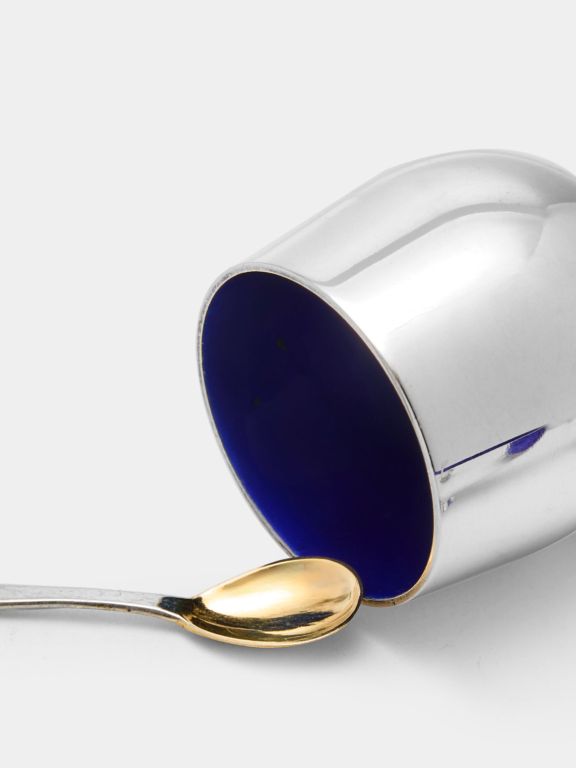 Antique and Vintage - Early-20th Century Michelsen Sterling Silver and Enamel Salt, Pepper and Mustard Set -  - ABASK