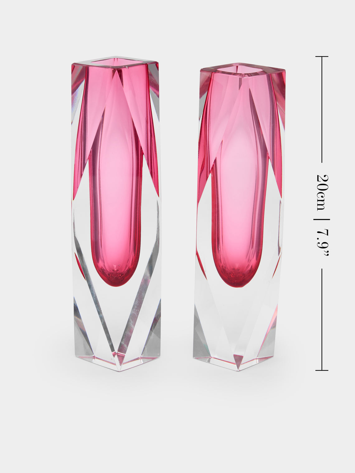 Antique and Vintage - 1970s Sommerso Murano Glass Bud Vases (Set of 2) -  - ABASK