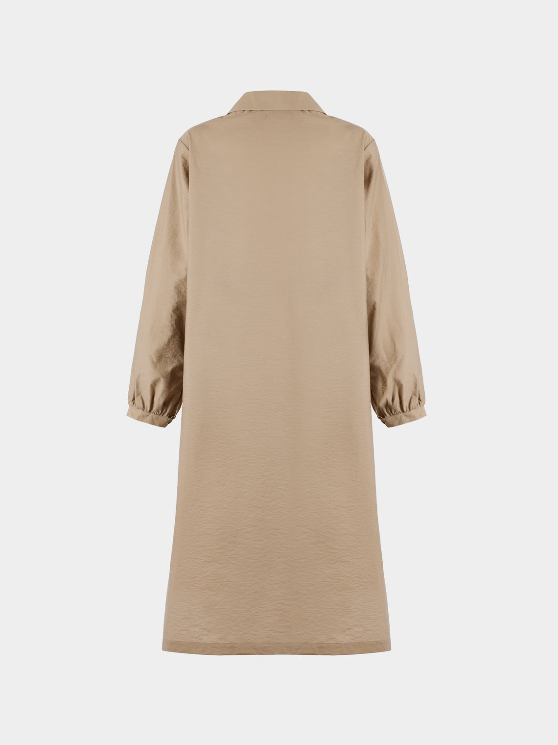 A.Shirt - Irene Linen Shirt Dress | Size: S - Khaki - ABASK