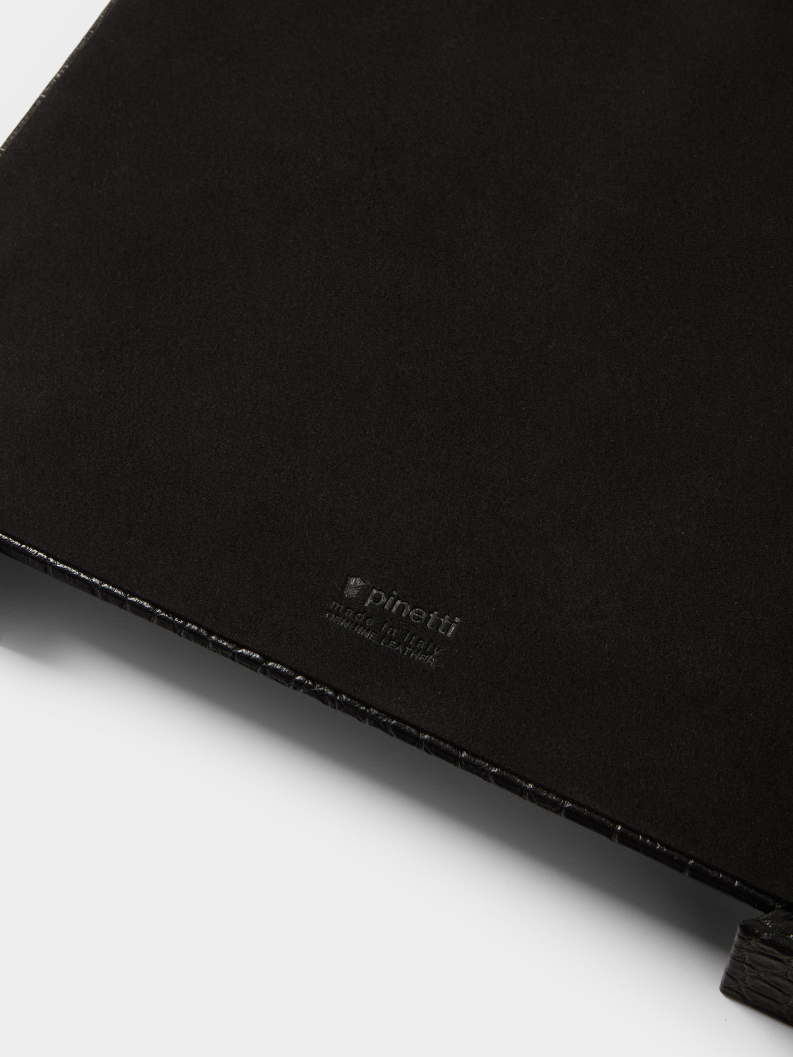 Pinetti - Leather Letter Tray - Black - ABASK