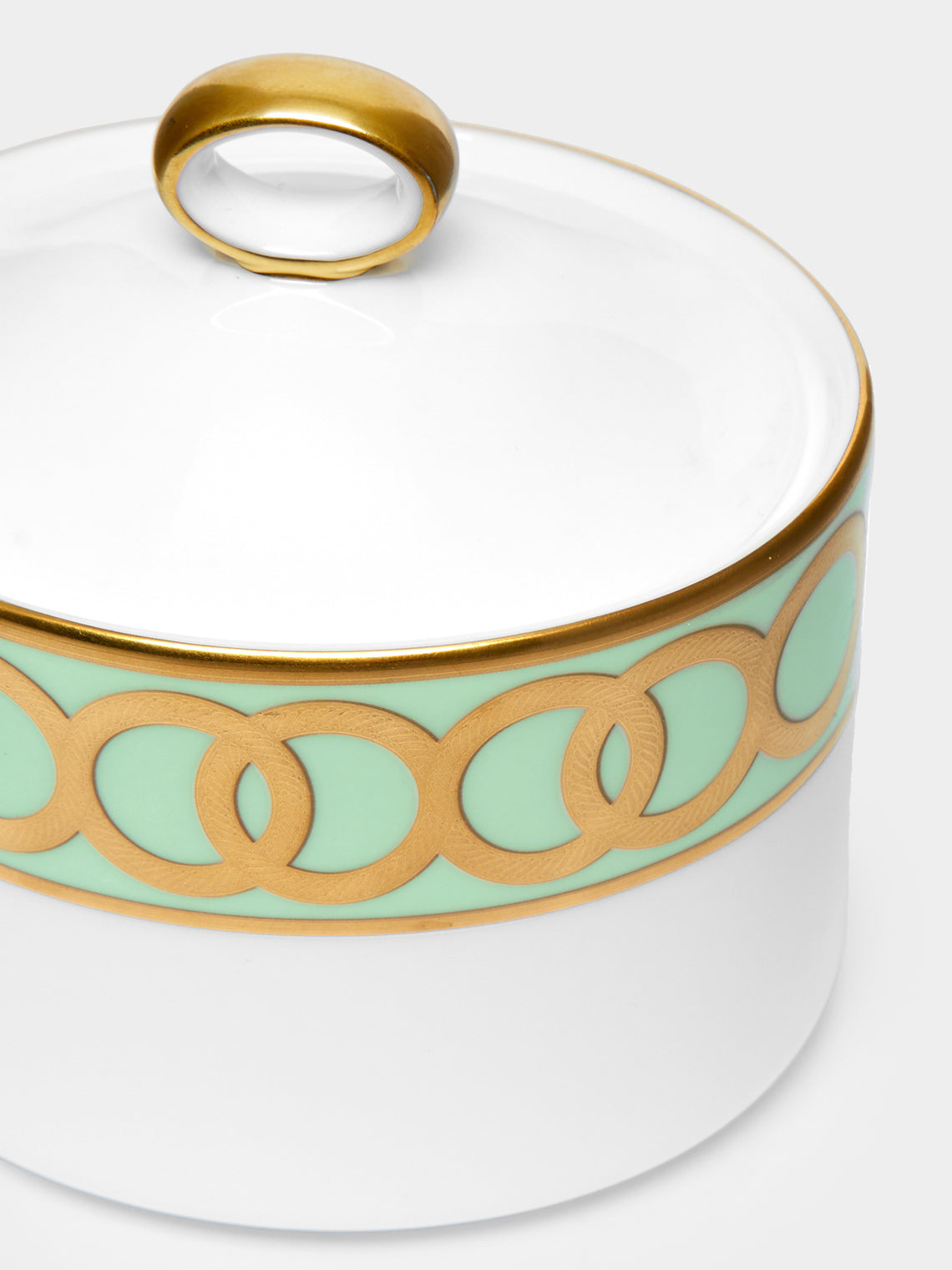 Royal Crown Derby - Riviera Dream Hand-Painted Bone China Sugar Bowl -  - ABASK