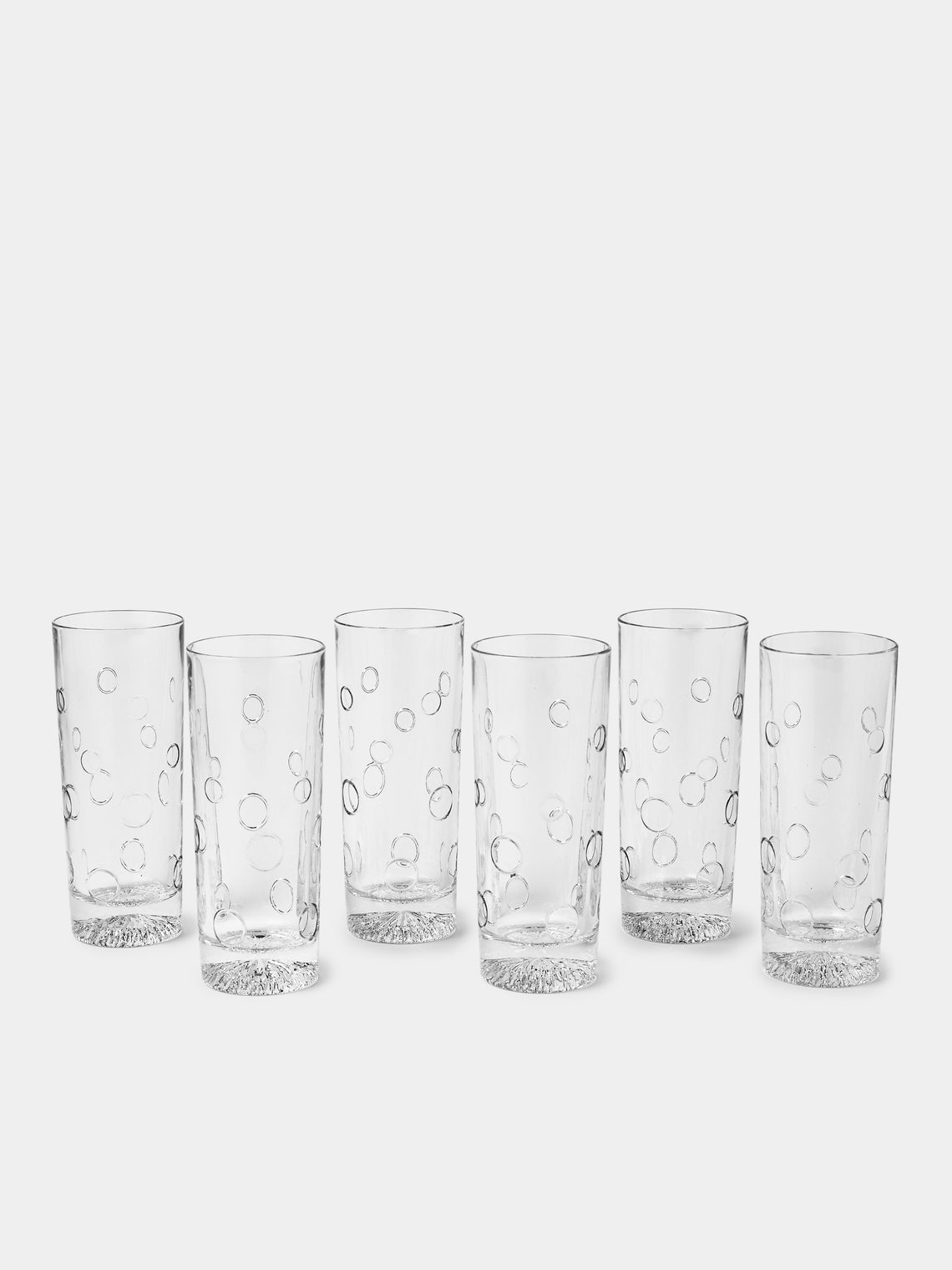 Antique and Vintage - 1960s Calp Crystal Glasses (Set of 6) - Clear - ABASK