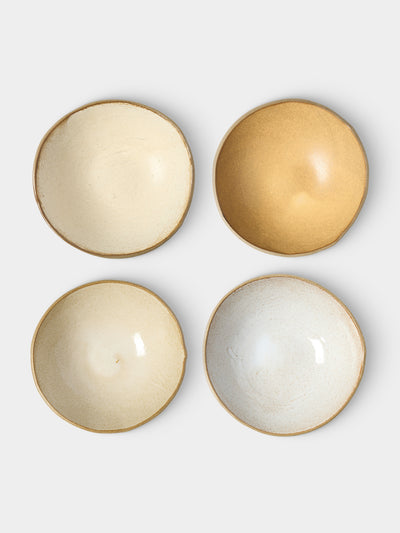Hana Karim Studio - Hand-Built Stoneware Pasta Bowls (Set of 4) - Cream - ABASK - 