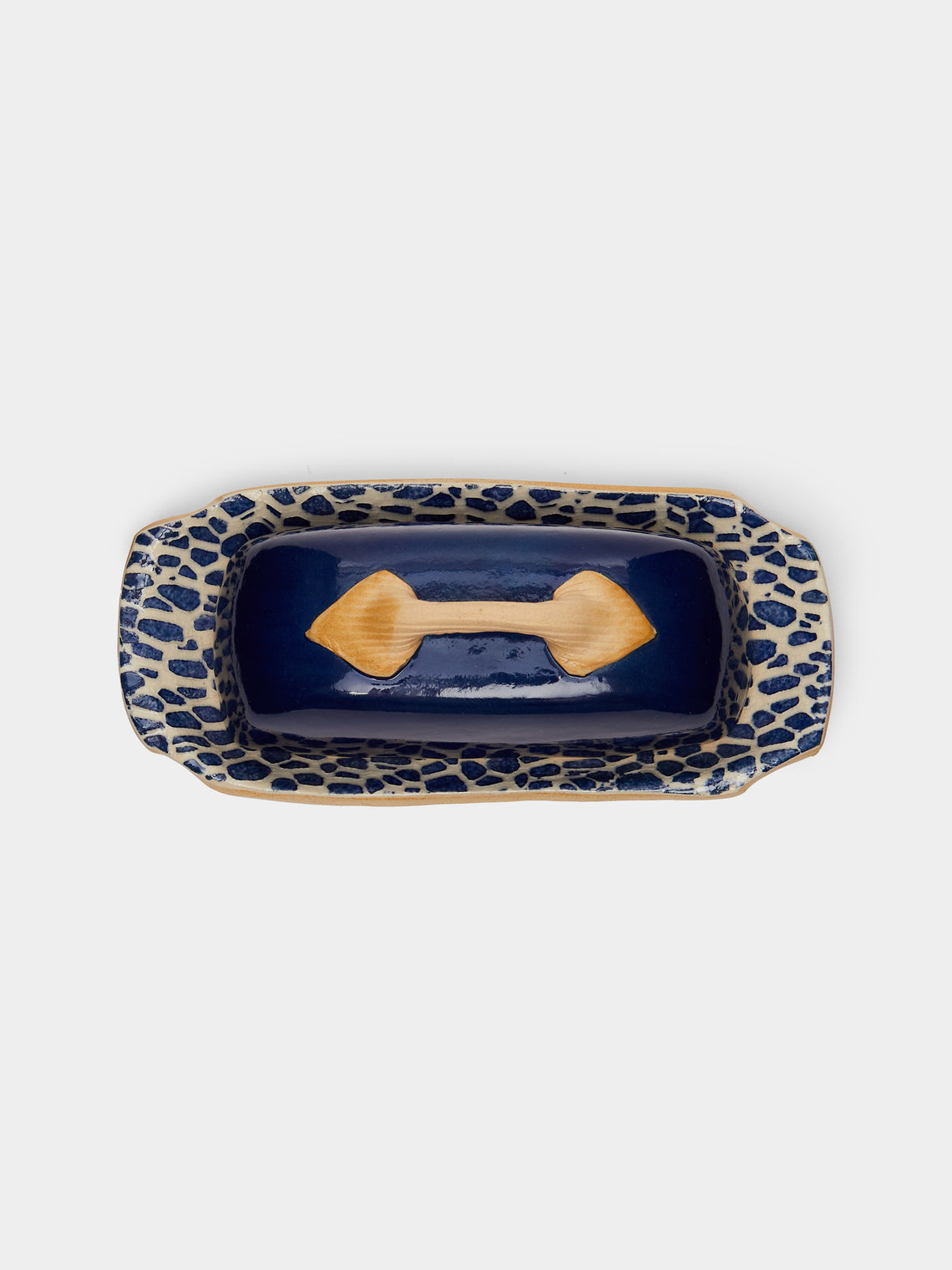 Terrafirma Ceramics - Hand-Printed Ceramic Butter Dish -  - ABASK