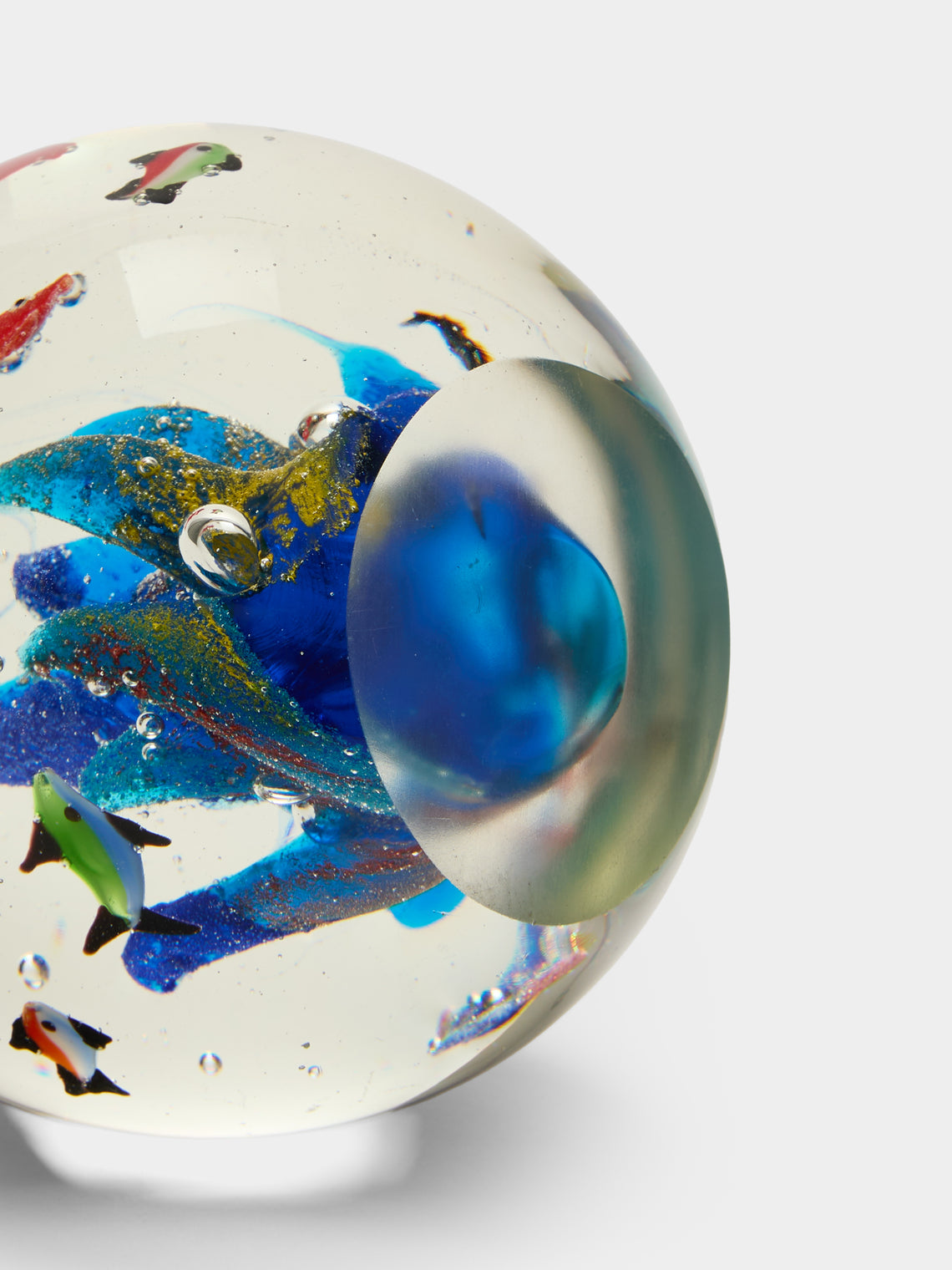 Antique and Vintage - Mid-Century Fish Murano Glass Paperweight - Multiple - ABASK