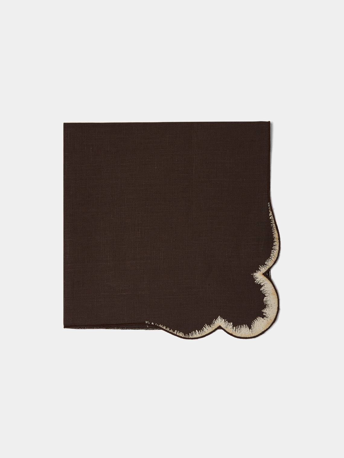 Los Encajeros - Valver Embroidered Linen Napkins (Set of 4) -  - ABASK - 