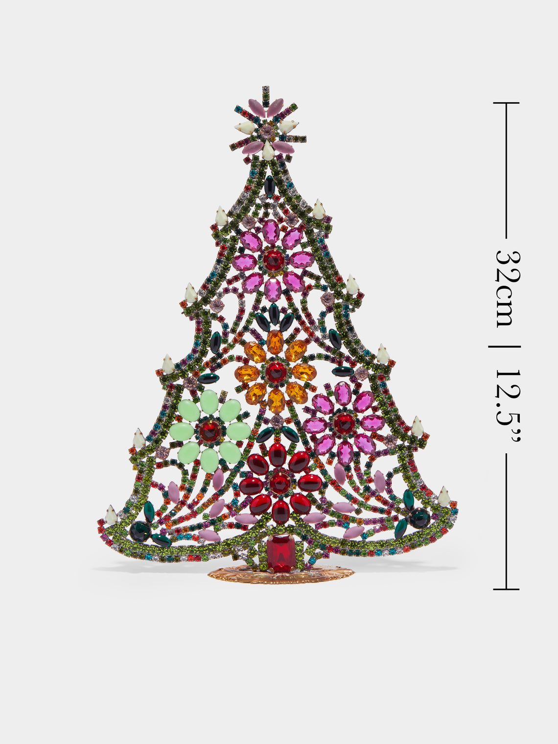 Antique and Vintage - 1930s Czech Jewelled Large Christmas Tree -  - ABASK