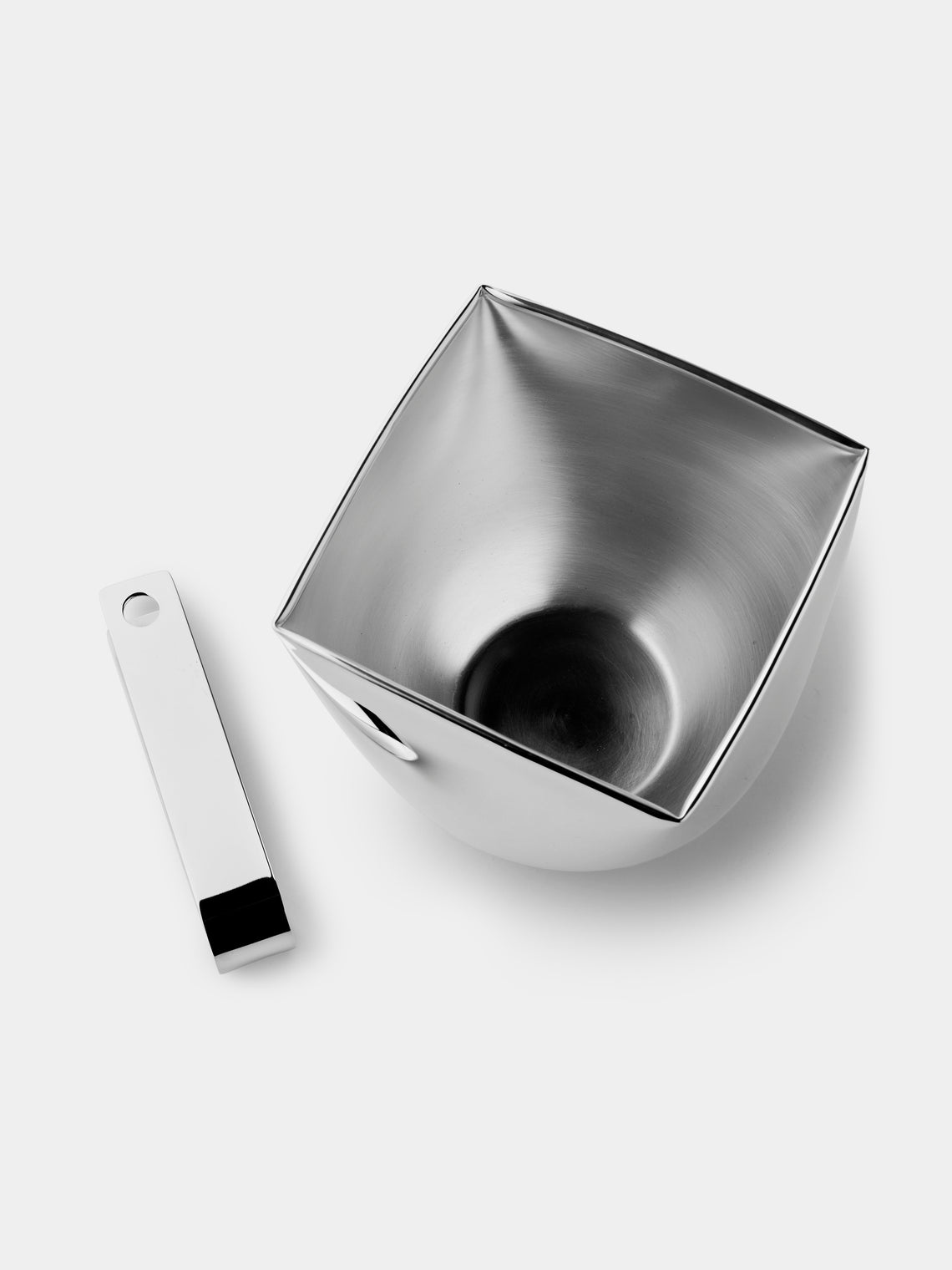 Pampaloni - Silver-Plated Ice Bucket with Tongs - Silver - ABASK