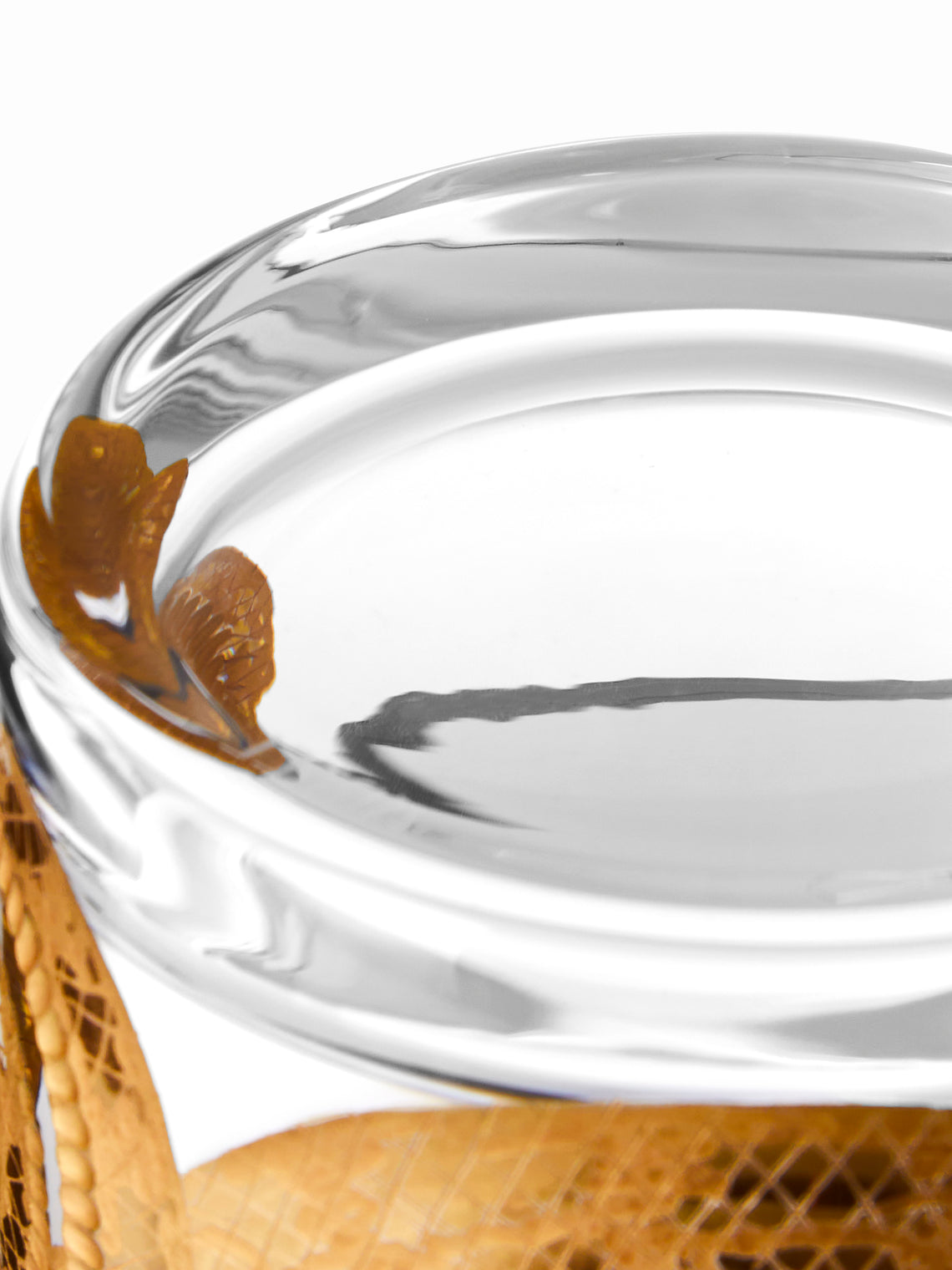 Artel - Cabinet of Curiosities Hand-Engraved Gilded Crystal Double Old Fashioned Tumbler - Gold - ABASK