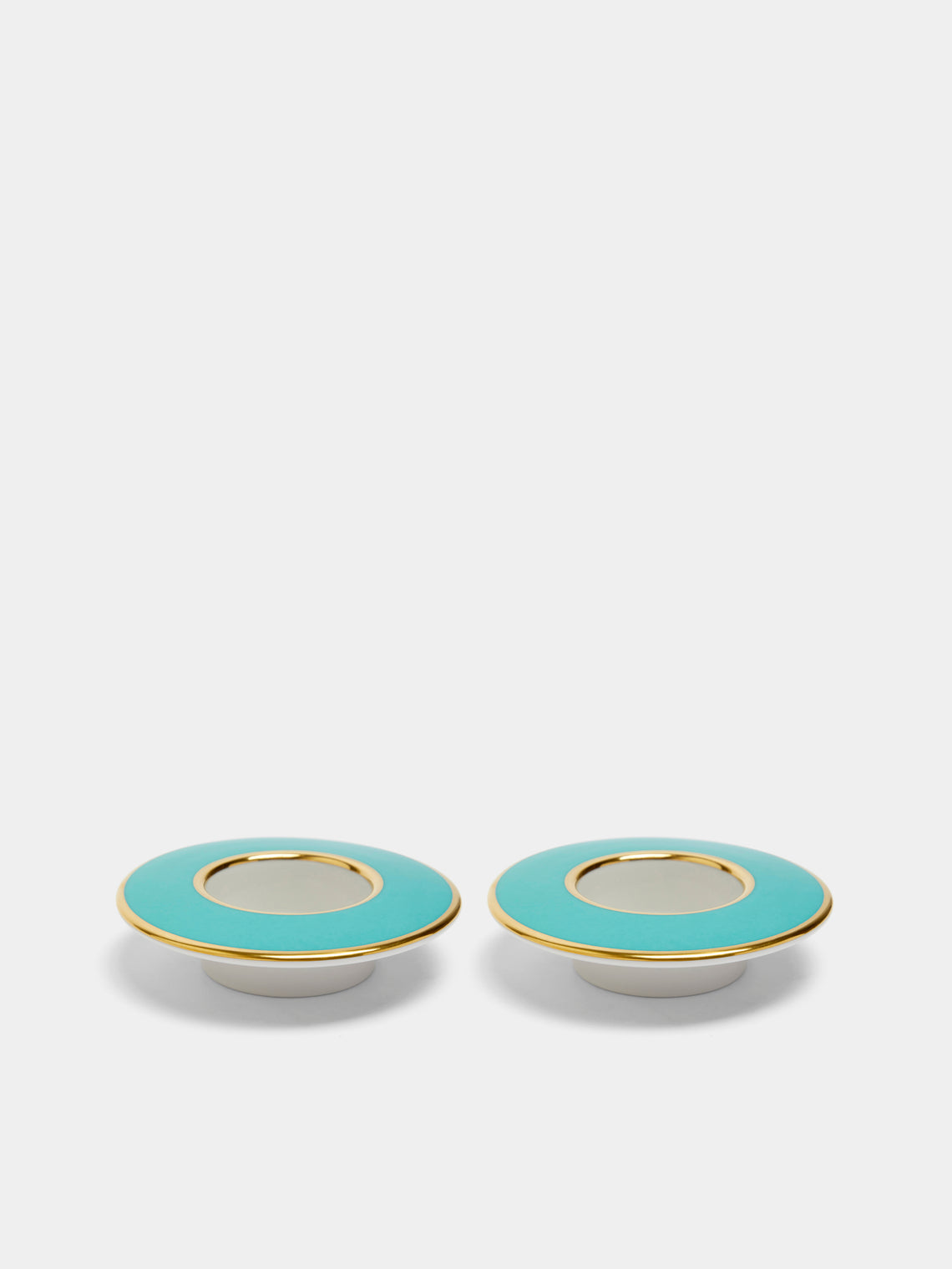 Augarten - Hand-Painted Porcelain Tealight Holders (Set of 2) -  - ABASK