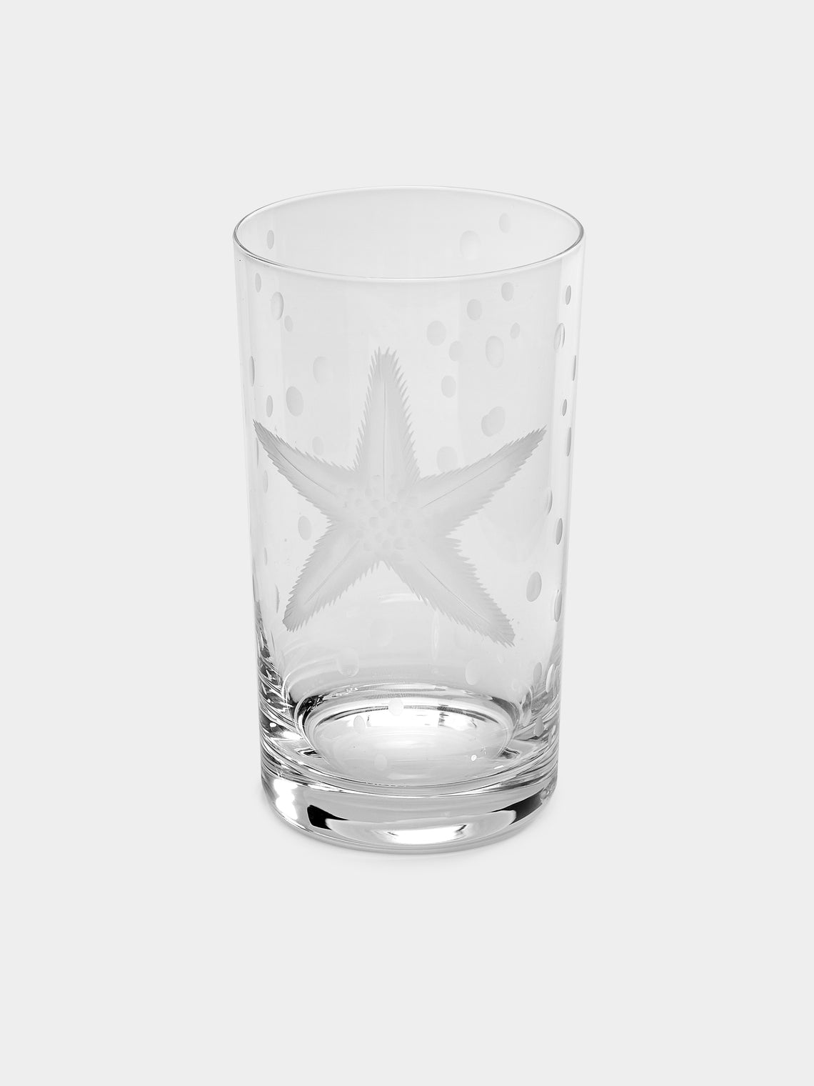 Artel - Sea Life Hand-Engraved Crystal Tall Tumblers (Set of 6) -  - ABASK
