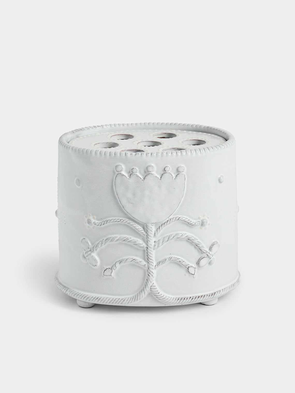 Emily Mitchell - Hand-Built Ceramic Bough Vase - White - ABASK - 