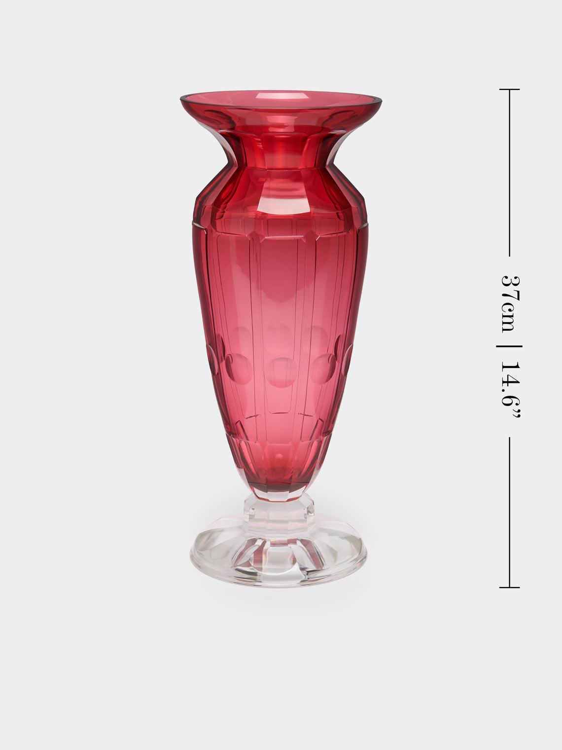 Antique and Vintage - 1930s Moser Cut Crystal Vase -  - ABASK