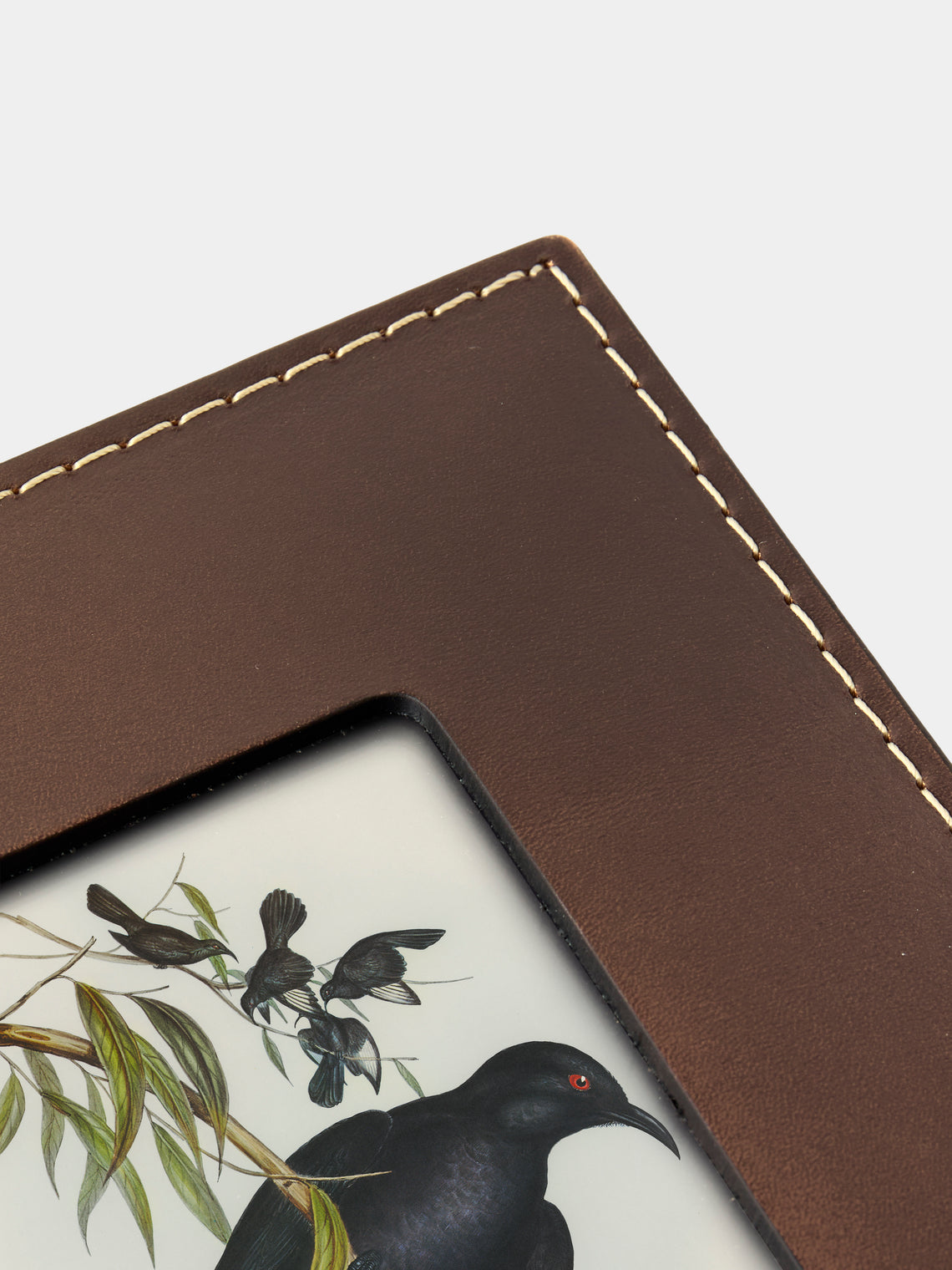 Oscar Maschera - Punti Leather Photo Frame (5x7") - Dark Brown - ABASK
