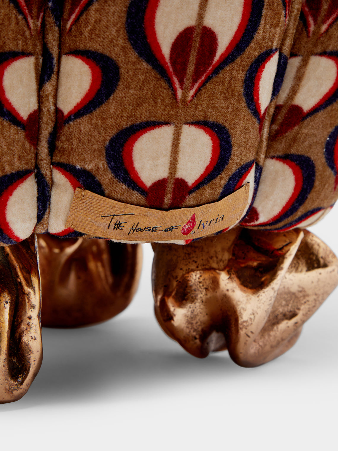 Osanna Visconti x The House of Lyria - Bronze Crinkle Stool -  - ABASK