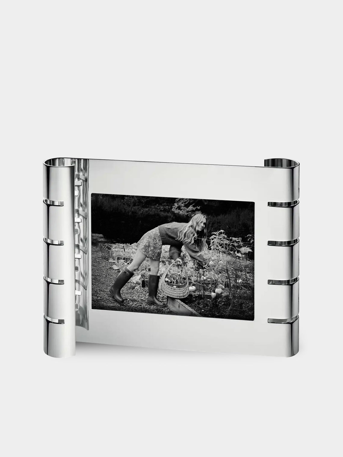 Puiforcat - Ruban Silver-Plated Horizontal Photo Frame - Silver - ABASK - 