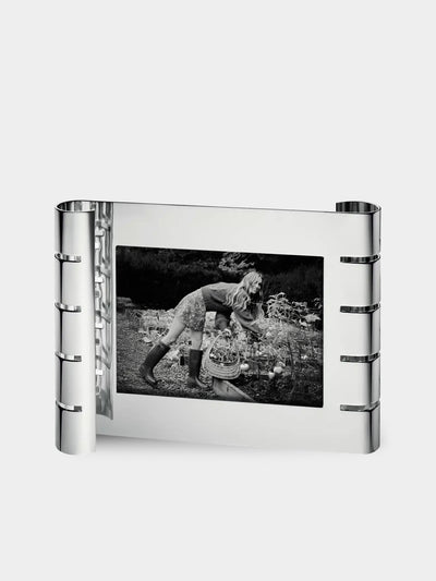 Puiforcat - Ruban Silver-Plated Horizontal Photo Frame - Silver - ABASK - 