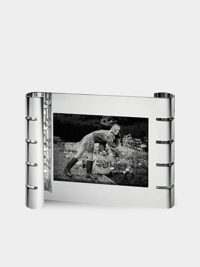 Puiforcat - Ruban Silver-Plated Horizontal Photo Frame - Silver - ABASK - 