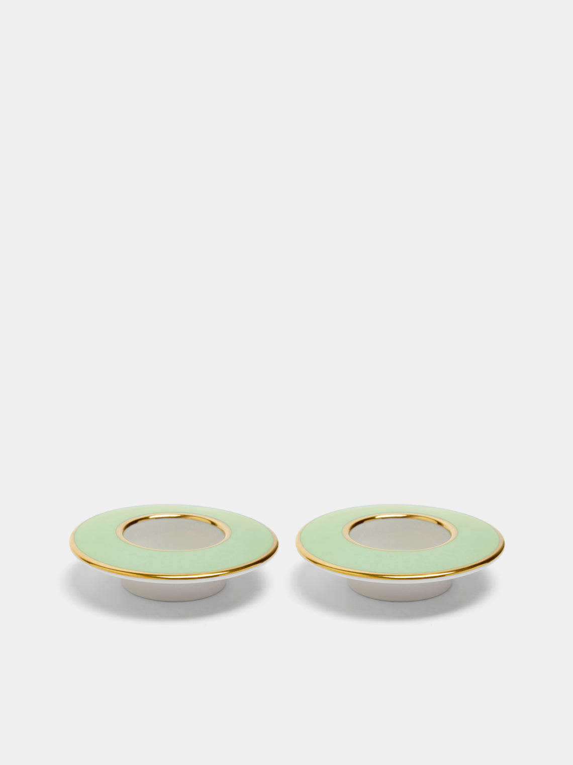 Augarten - Hand-Painted Porcelain Tealight Holders (Set of 2) -  - ABASK