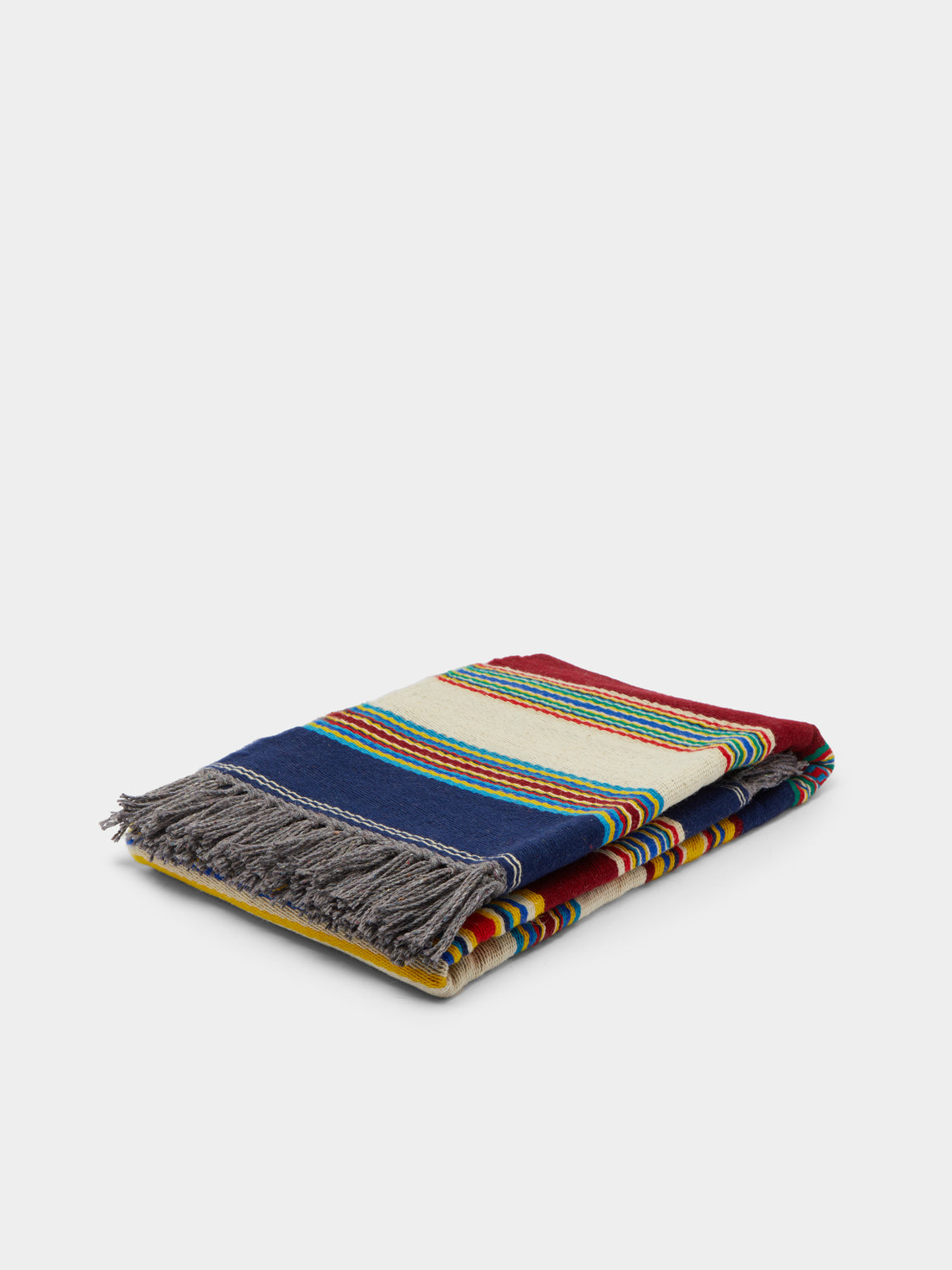 Fábrica Alentejana de Lanifícios - Handwoven Wool Rug with Fringe -  - ABASK