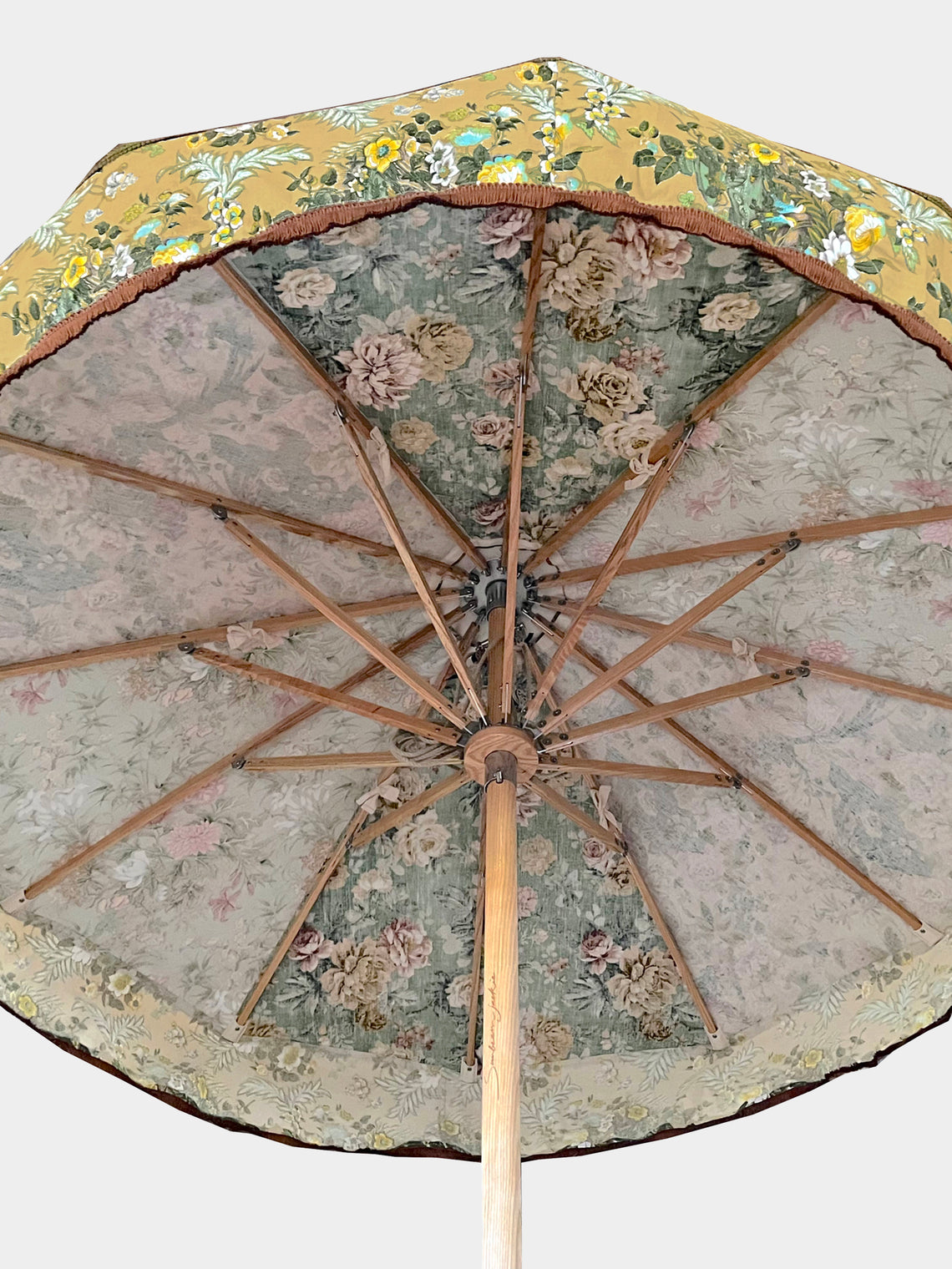 Sunbeam Jackie - Danu Vintage-Cotton Parasol - Green - ABASK