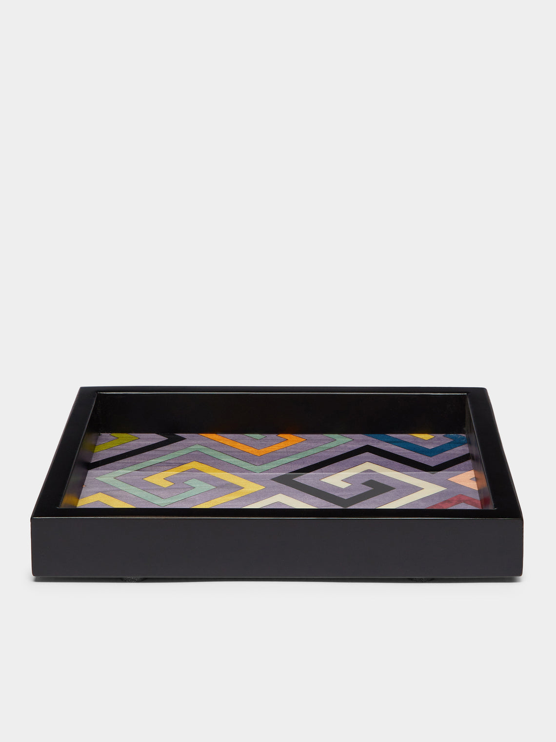 Biagio Barile - Labyrinth Wood Inlay Small Tray -  - ABASK
