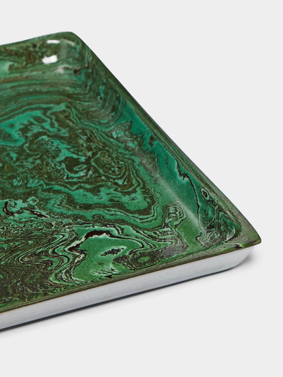 Atelier Saint-André Perrin - Marbled Ceramic Tray -  - ABASK