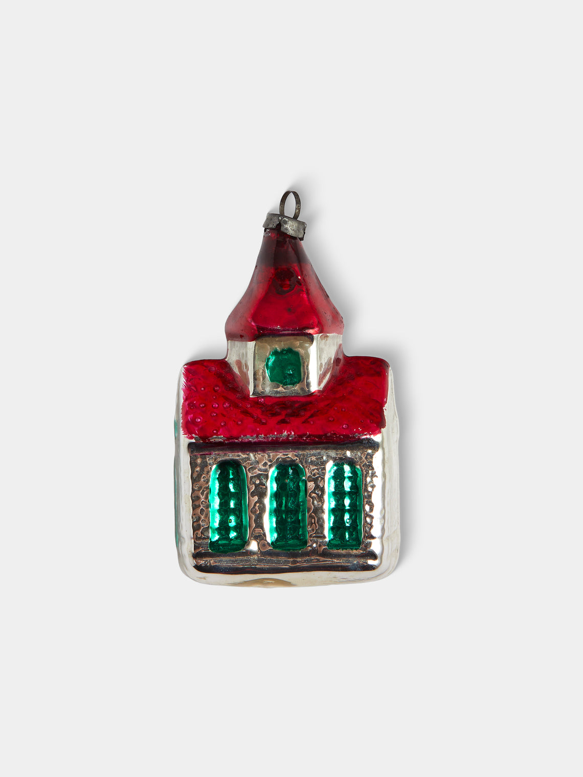 Antique and Vintage - Early-20th-Century Christmas Glass Baubles (Set of 12) - Red - ABASK