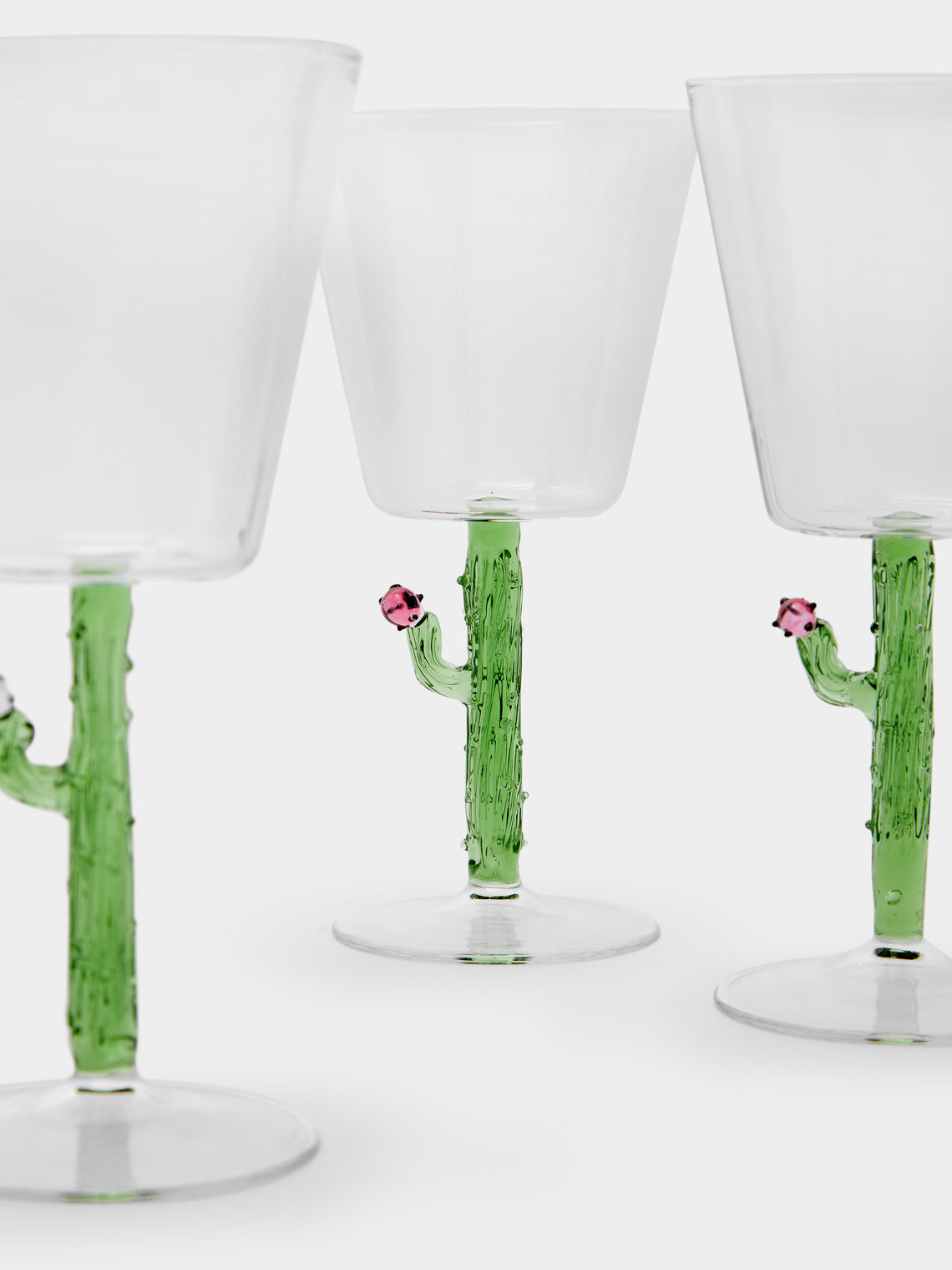 Casarialto - Cactus Hand-Blown Murano Wine Glasses (Set of 4) -  - ABASK