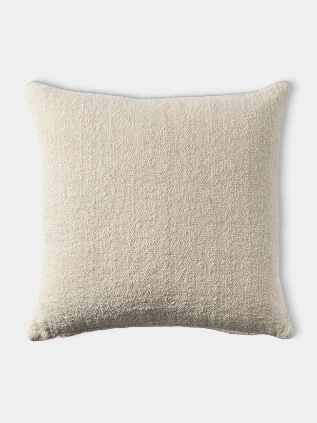 Valentina Hoyos - Cotton Cushion (23.5in/60cm) - Natural - ABASK - 