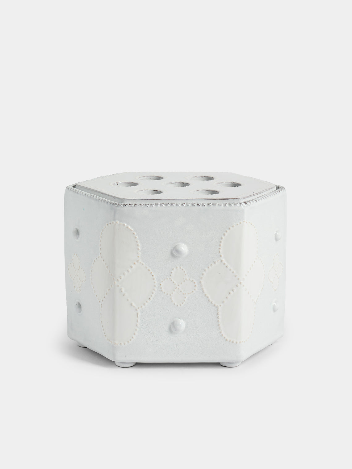 Emily Mitchell - Hand-Built Ceramic Bough Vase - White - ABASK - 