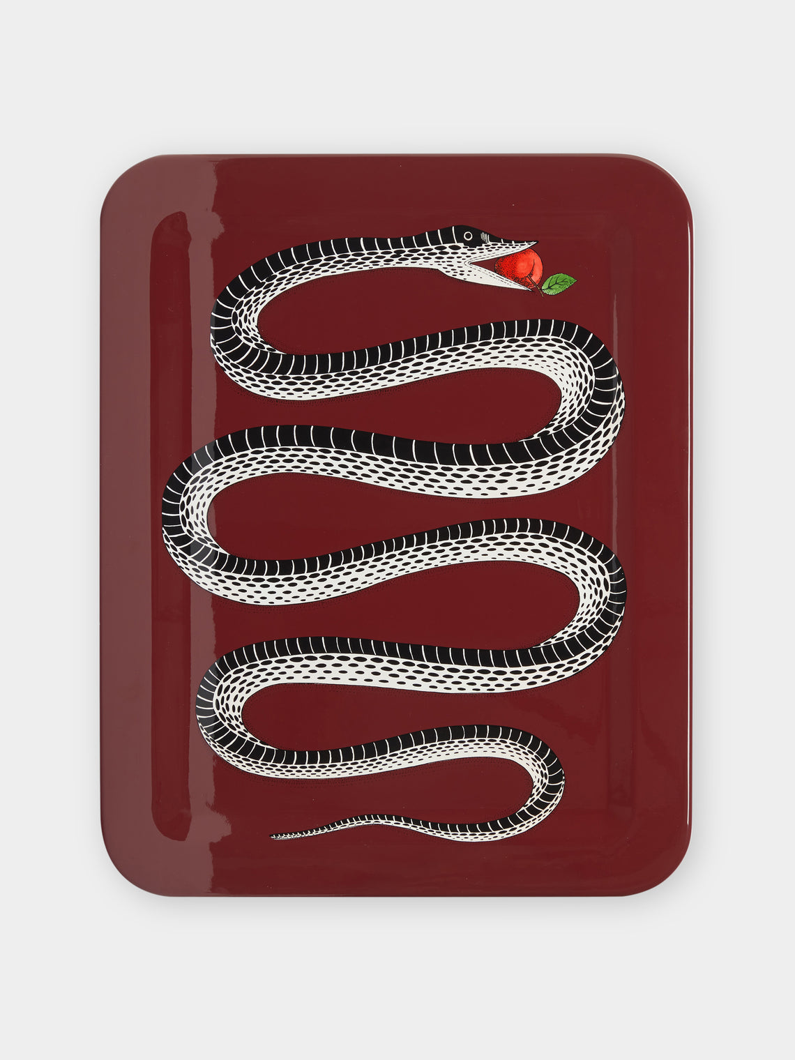 Fornasetti - Serpente Hand-Painted Wood Tray -  - ABASK - 
